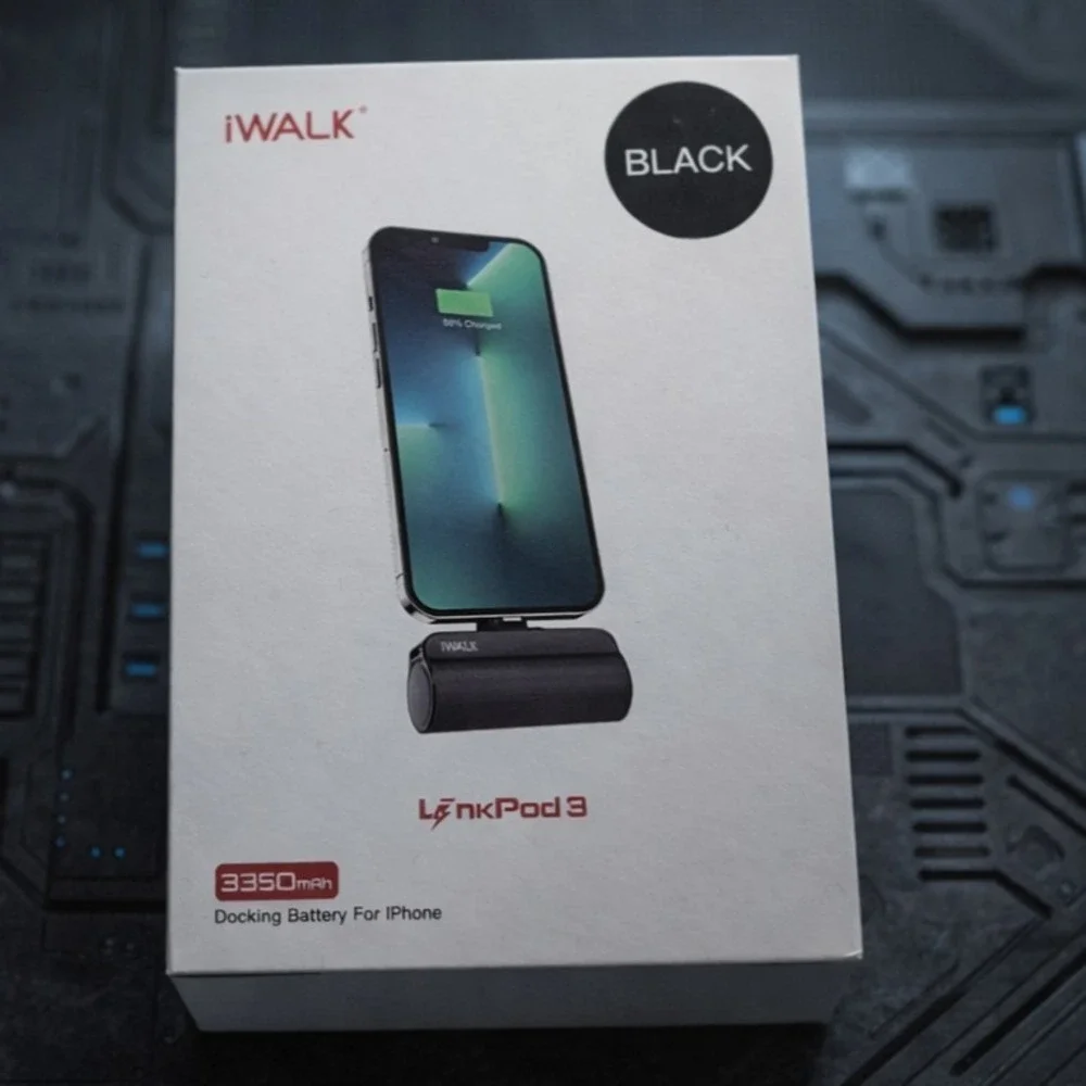 NEW iWalk LinkPod 3 Portable Charger for iPhone Black Sealed‎ In Box  #0695